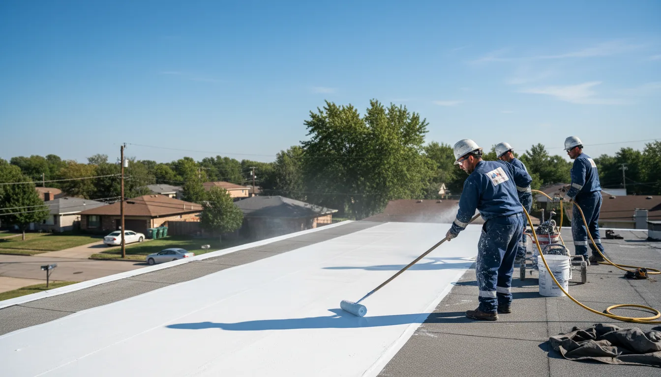 Commercial roof coating in Bennington, IN near me